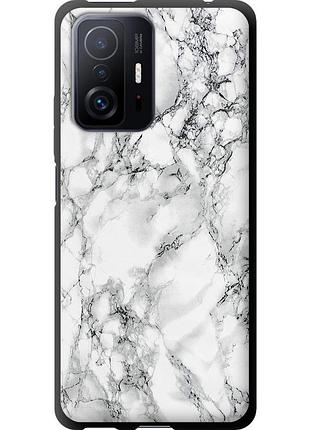 Чехол tpu на телефон xiaomi 11t мрамор белый "4480b-2487-58250"