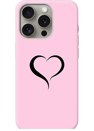 Чехол силиконовый на телефон iphone 15 pro сердце 1 "4730u-3096-58250"