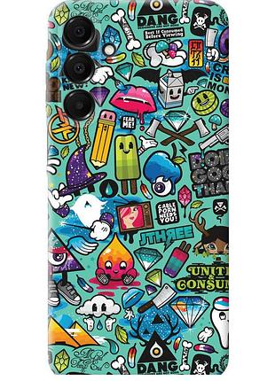 Чехол силиконовый на телефон samsung galaxy a16 стикер бомбинг 1 "693u-3775-58250"