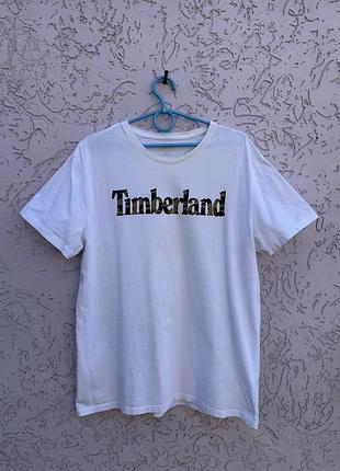 Біла чоловіча футболка timberland оригінал брендова