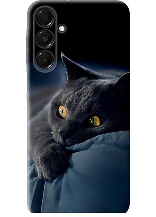 Чехол силиконовый на телефон samsung galaxy a16 дымчатый кот "825u-3775-58250"