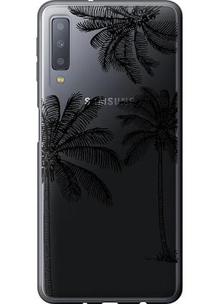Чохол силіконовий на телефон samsung galaxy a7 (2018) a750f пальми1 "4634u-1582-58250"