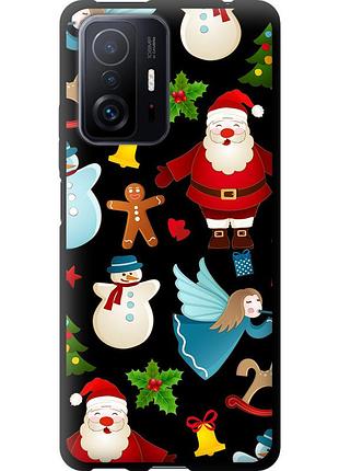 Чохол tpu на телефон xiaomi 11t pro новорічний 1 "4614b-2552-58250"