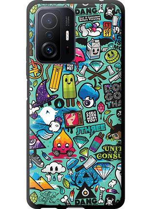 Чехол tpu на телефон xiaomi 11t pro стикер бомбинг 1 "693b-2552-58250"