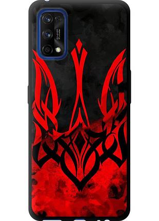 Чехол tpu патриотический на телефон realme 7 pro герб украины v2 "5312b-2082-58250"