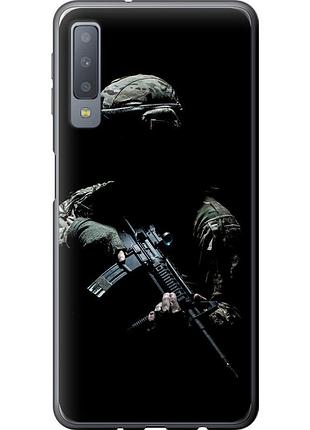 Чехол силиконовый патриотический на телефон samsung galaxy a7 (2018) a750f защитник v3 "5226u-1582-58250"