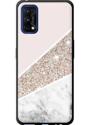 Чехол tpu на телефон realme 7 pro пастельный мрамор "4342b-2082-58250"