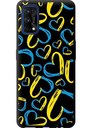 Чохол tpu патріотичний на телефон realme 7 pro серця ua "5292b-2082-58250"