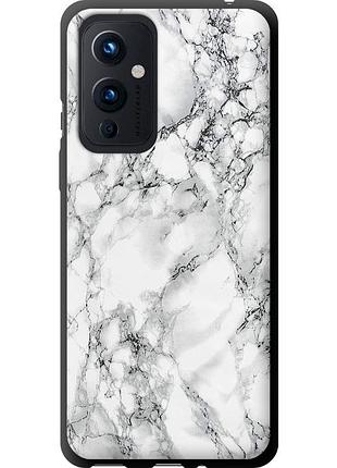 Чехол tpu на телефон oneplus 9 мрамор белый "4480b-2249-58250"