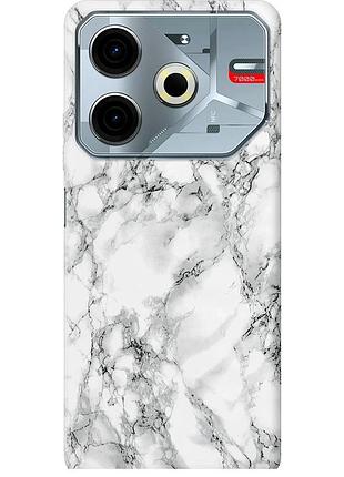 Чехол силиконовый на телефон tecno pova 6 neo мрамор белый "4480u-3753-58250"
