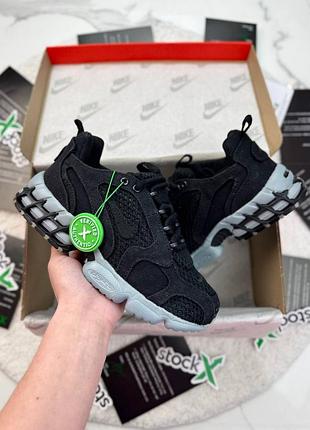 Стильные кроссовки nike x stussy air zoom spiridon cage black