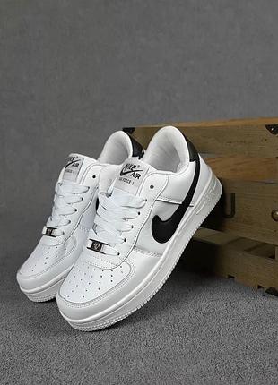 N1ke air force 1 білі з чорним