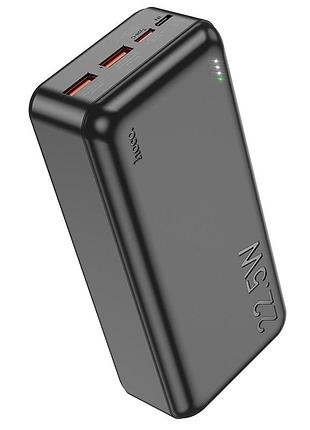 Умб power bank hoco j101b astute 22.5w fully compatible 30000 mah протоколи швидкої зарядки qc2.0/3.0, pd, fcp та afc роз'єм