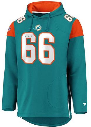 Худи nfl miami dolphins "team apparel" | овершот майами долфинс | размер l