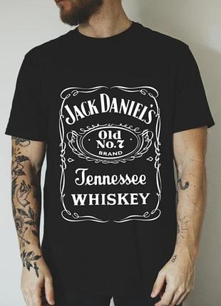 Футболка stedman jack daniels logo джек дениелс лого чорна