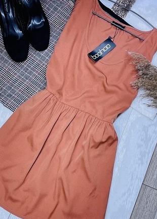 Новий помаранчевий топ boohoo xxl топ з відрізною талією топ великого розміру