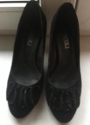 Классические лодочки, р.39, замш