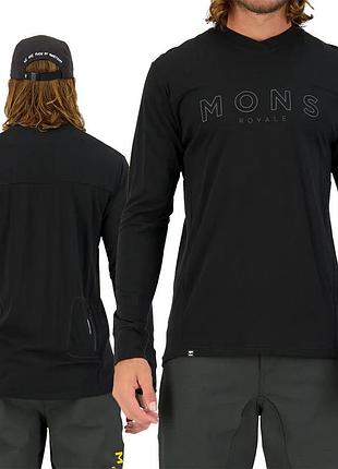 Чоловіча легка вело кофта mons royale redwood enduro vls ls jersey 🖤