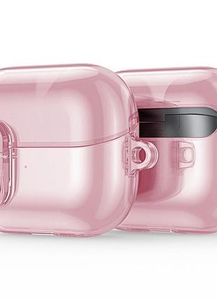 Ударопрочный футляр dux ducis transparent case для samsung galaxy buds 3 / 3 pro pink