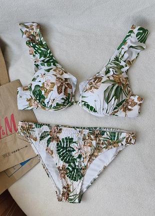 Купальник h&m р. euro 40 верх пуш ап р. 80 c