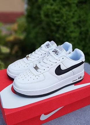 N1ke air force 1 белые с чёрным