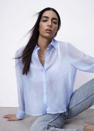 Шифонова блуза zara xs