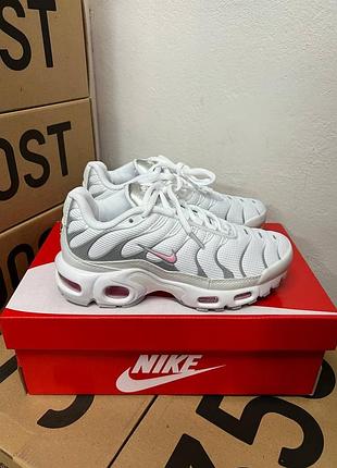 Кроссовки nike air max plus tn summit white pink rise