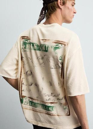 Футболка с потертостями s 44 zara