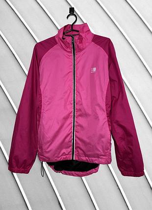 Женская розовая ветровка karrimor для бега спортивная куртка размер 12 m l каримор оригинал легкая беговая ветровка с рефлективом и карманом сзади m l