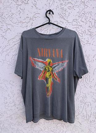 Вінтажна футболка nirvana in utero оригінал мерч рок футболка