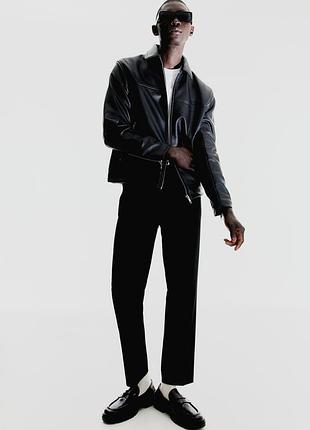 Кожаная куртка h&m, regular fit!