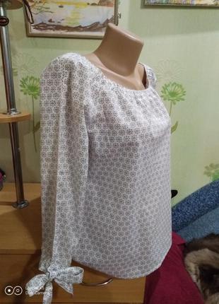 Блуза, бавовна, рукав 3\4 - m-l - xl - blue motion-не ношений.