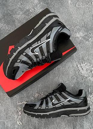 Стильные кроссовки nike p-6000 cool grey/black