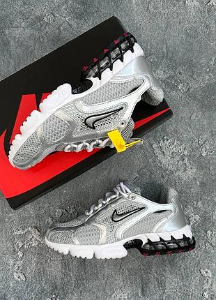 Стильные кроссовки nike air zoom spiridon cage 2 metallic silver