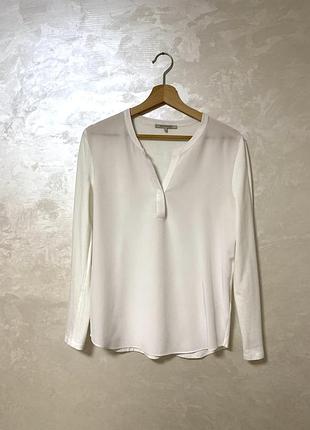 Біла блуза з шовком gerard darel