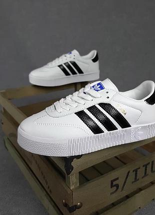 Adidas samba белые с черным