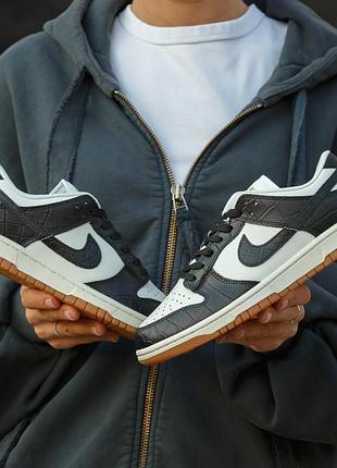 Кросівки nike sb dunk croc black white
