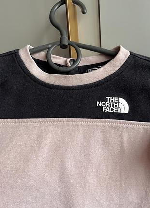 Світшот the north face на дівчинку 6-12 пудровий рожевий кофта