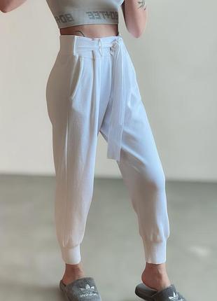 Базові білі штани zara