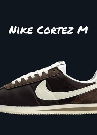 Мужские кроссовки nike cortez m brown beige