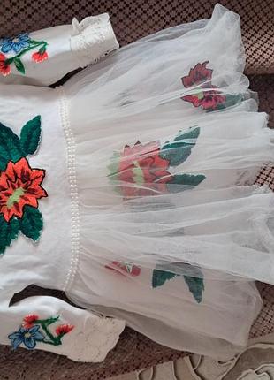 Авторское праздничное платье для маленькой украиночки 🌸