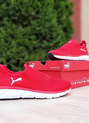 Puma тапки красные