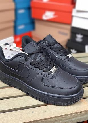 Nike air force 1 low black чорні