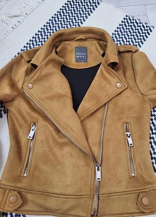 Підліткова куртка косуха з екозамші primark xxs/xs, 32  розмір