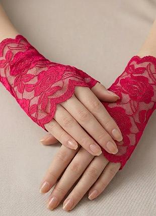 Кружевные мотенки s/m/l бордовые 30к004
