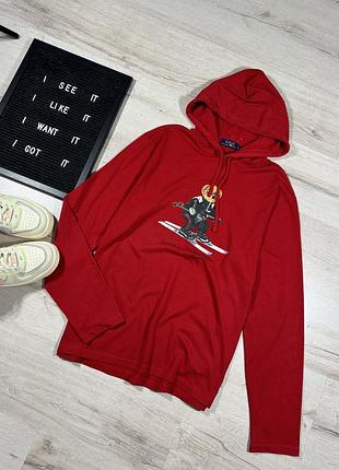 Лонгслив с капюшоном ralph lauren
