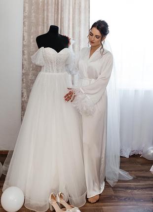 Сукня весільна корсетна