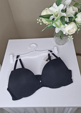 Черный базовый бюстгальтер 75b push-up классический lovable