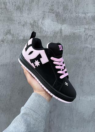 Кросівки dc court graffik black pink
