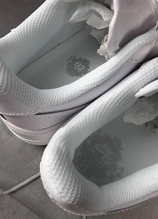 N1ke air force 1 низкие белые с тиснением